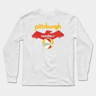 Retro Defunct Pittsburgh Condors ABA Basketball Team Long Sleeve T-Shirt